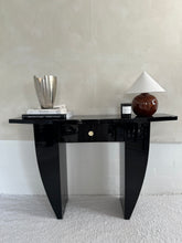 Lade das Bild in den Galerie-Viewer, Black Gloss Lacquer Art Deco Drawer