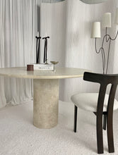 Lade das Bild in den Galerie-Viewer, Round Column Travertine Table