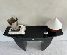 Lade das Bild in den Galerie-Viewer, Black Gloss Lacquer Art Deco Drawer