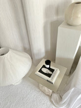 Lade das Bild in den Galerie-Viewer, Travertine Steel Sidetable