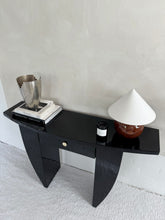 Lade das Bild in den Galerie-Viewer, Black Gloss Lacquer Art Deco Drawer