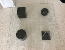 Lade das Bild in den Galerie-Viewer, Vintage black marble Martinelli Luce Metafora Coffe table