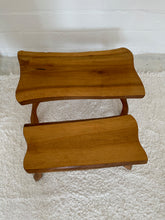 Lade das Bild in den Galerie-Viewer, Brutalist wooden side tables