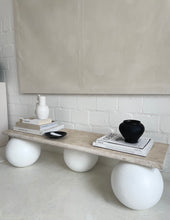 Lade das Bild in den Galerie-Viewer, Travertine Sphere Sidebord