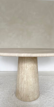 Lade das Bild in den Galerie-Viewer, Round Column Travertine Dining Table