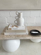 Lade das Bild in den Galerie-Viewer, Travertine Sphere Sidebord