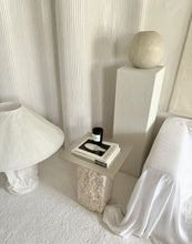 Lade das Bild in den Galerie-Viewer, Travertine Steel Sidetable
