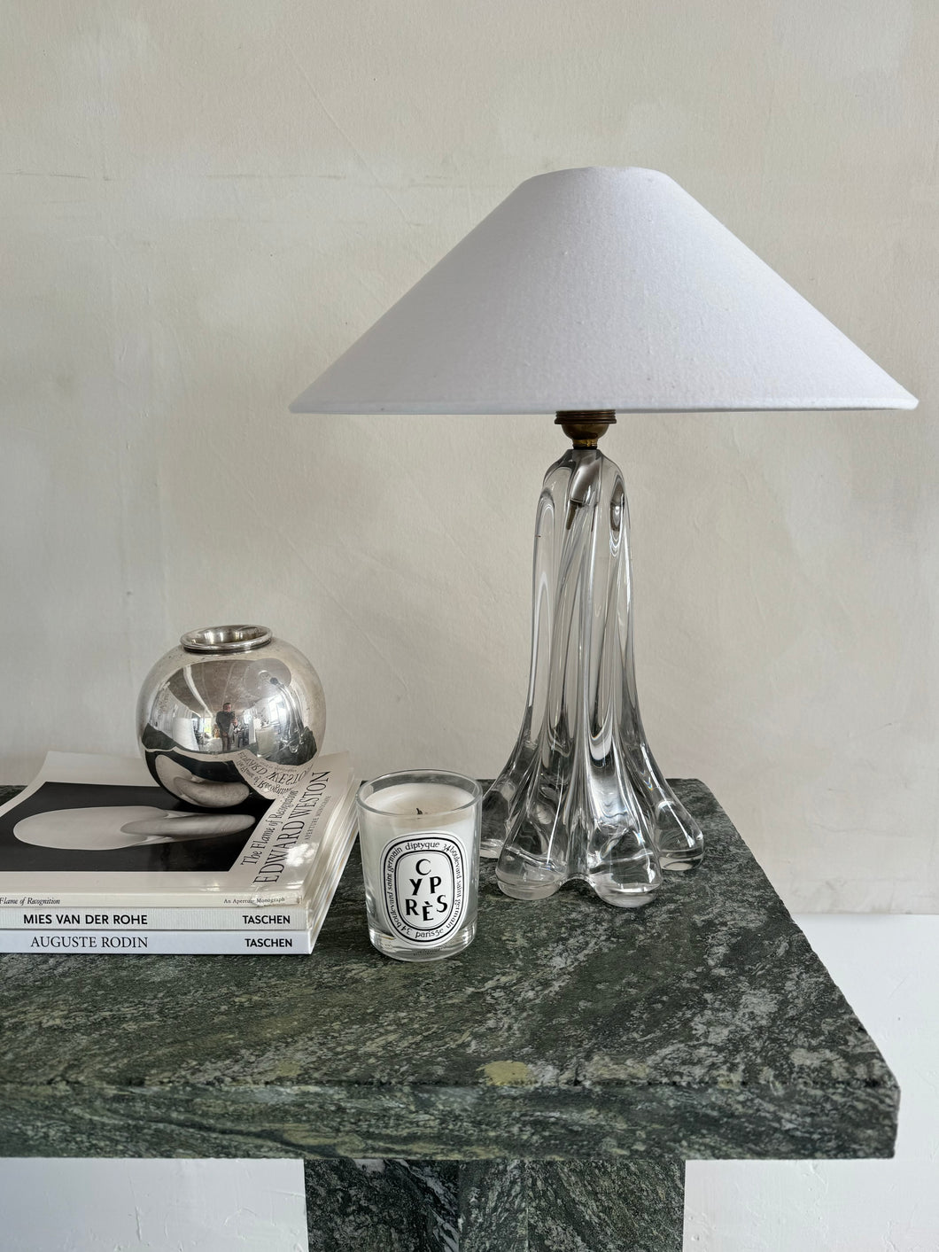 French Crystal Table Lamp