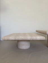 Lade das Bild in den Galerie-Viewer, Angelo Mangiarotti Travertin Coffee Table Set
