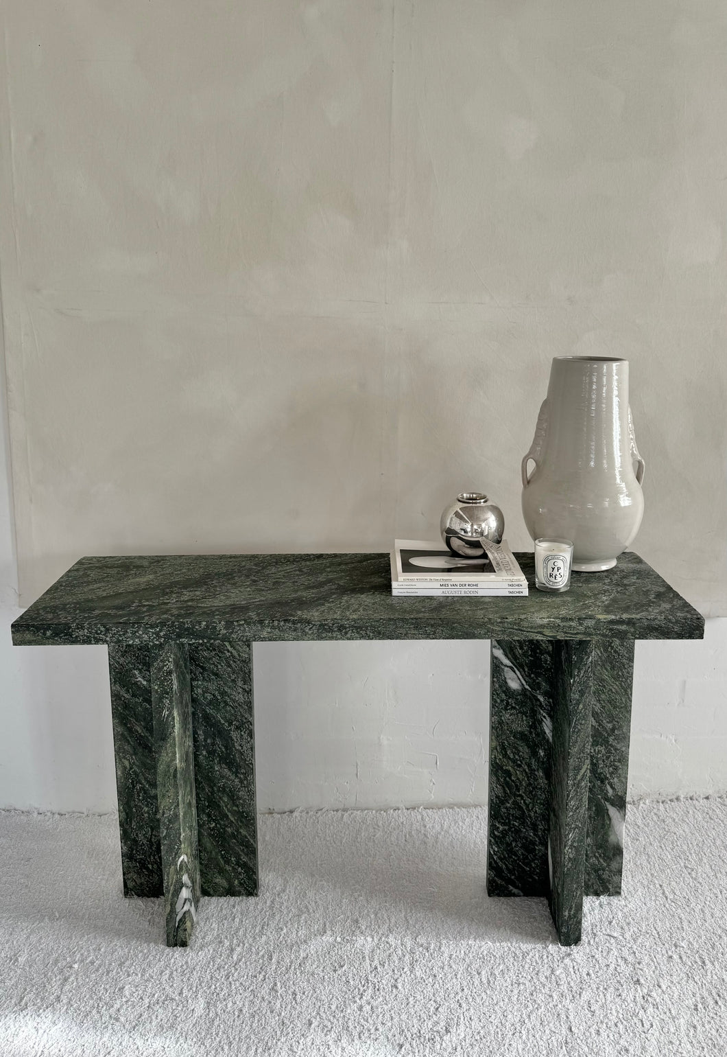 Green Marble Console Table