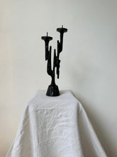 Lade das Bild in den Galerie-Viewer, Brutalist Bronze Candlestick
