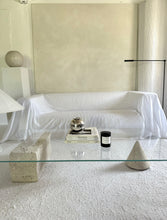 Lade das Bild in den Galerie-Viewer, Geometric Glass Travertine Coffee Table
