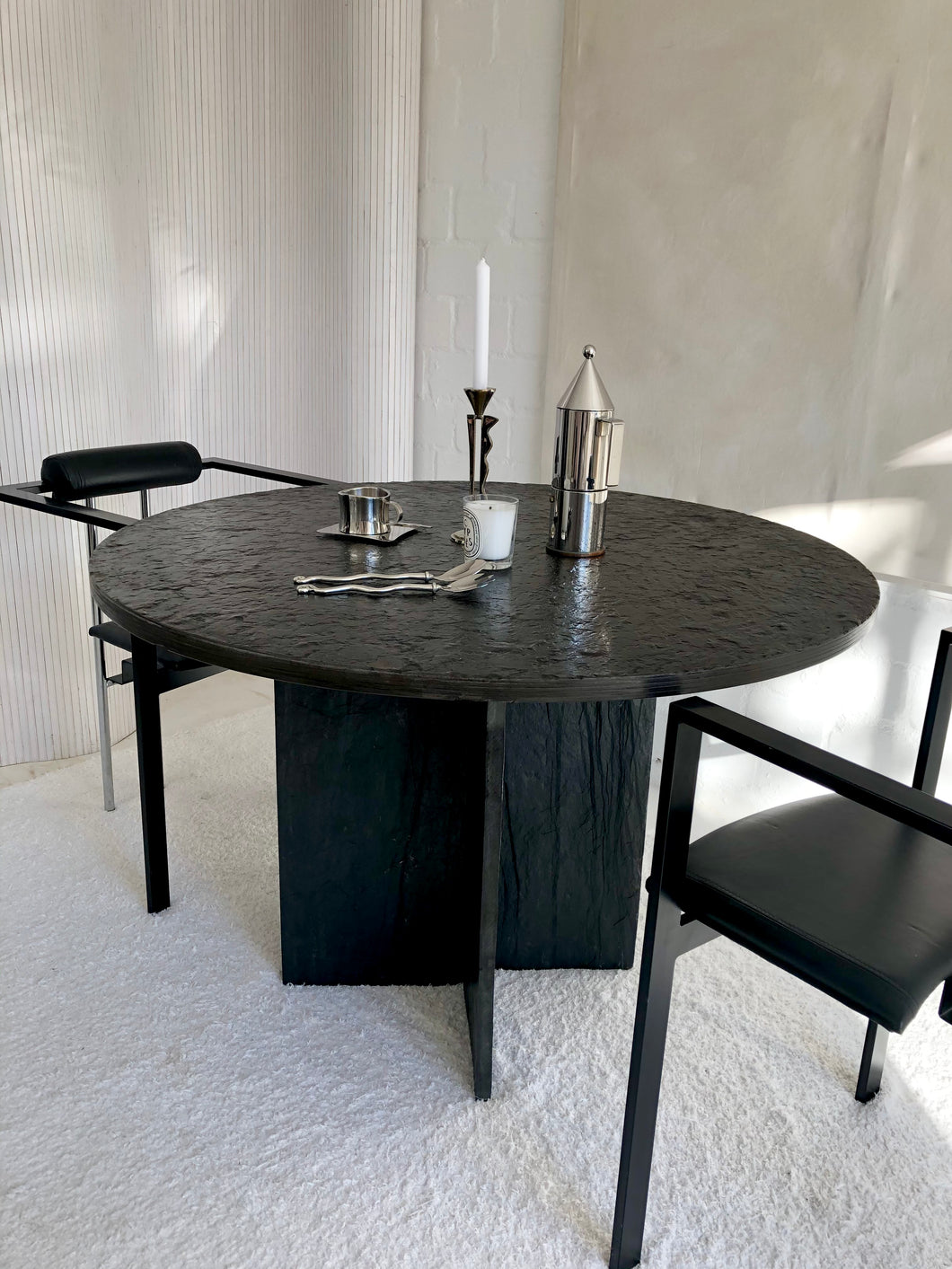 Round French Slate Table