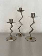 Lade das Bild in den Galerie-Viewer, Zigzag Stainless Steel Candlesticks
